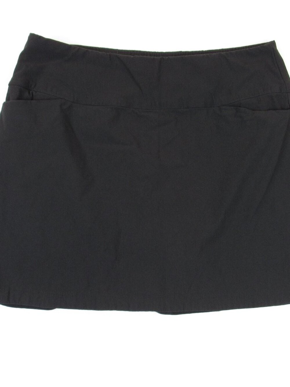 Lady Hagen Golf Skort Women's Size XL Black Tummy Control Skirt Pull On Stretch